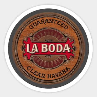 Havana La Boda Cuban Cigars Sticker